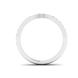 Ethically Sourced Platinum Lab Diamond Tapered Fitted Wedding Ring