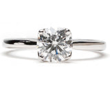 Ethically Sourced Platinum Four Claw Lab Diamond Engagement Ring