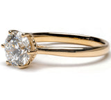 Fairtrade 9ct Yellow Gold Six Claw Solitaire Lab Diamond Engagement Ring