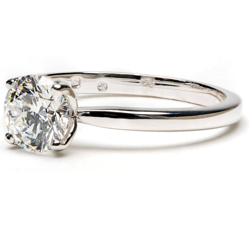 Ethically Sourced Platinum Four Claw Lab Diamond Engagement Ring