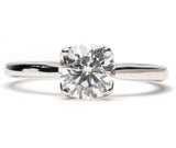 Ethically Sourced Platinum Four Claw Lab Diamond Engagement Ring