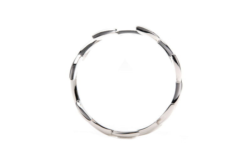 Fairtrade Silver Leaf Wave Ring