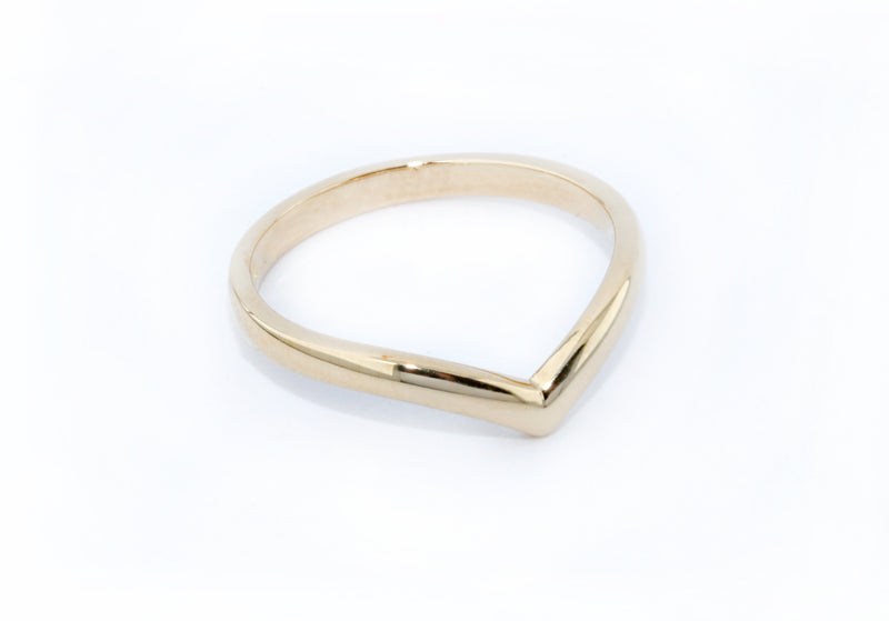 Fairtrade Yellow Gold Wishbone Ring