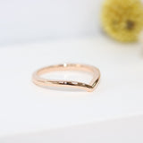 Fairtrade Rose Gold Wishbone Ring