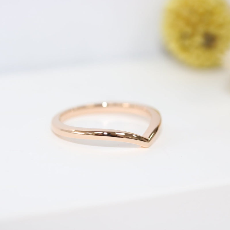 Fairtrade Rose Gold Wishbone Ring