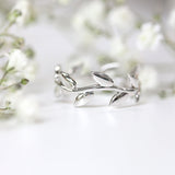 Fairtrade Silver Leaf Wave Ring