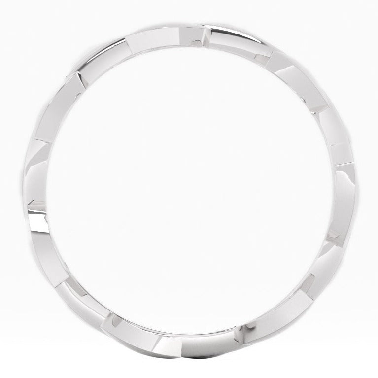 Fairtrade Silver Leaf Wave Ring