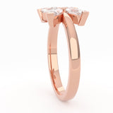 Fairtrade Rose Gold Lab Grown Diamond Petal Ring