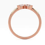 Fairtrade Rose Gold Lab Grown Diamond Petal Ring