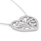 Fairtrade Silver Heart Petal Pendant