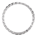 Ethically Sourced Platinum Petal Band Ring