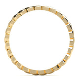 Fairtrade Yellow Gold Petal Band Ring
