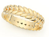 Fairtrade Yellow Gold Petal Band Ring
