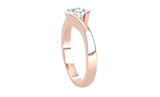 Fairtrade 9ct Rose Gold Crossover Solitaire Engagement Ring