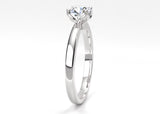 Ethically Sourced Platinum Four Claw Lab Diamond Engagement Ring