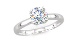 Ethically Sourced Platinum Four Claw Lab Diamond Engagement Ring