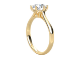 Fairtrade 9ct Yellow Gold Six Claw Solitaire Lab Diamond Engagement Ring