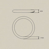 Ethically-sourced Platinum DESIRE Triangle Band Stacking Ring - Jeweller's Loupe