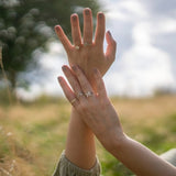 Fairtrade Rose Gold Lab Grown Diamond Petal Ring