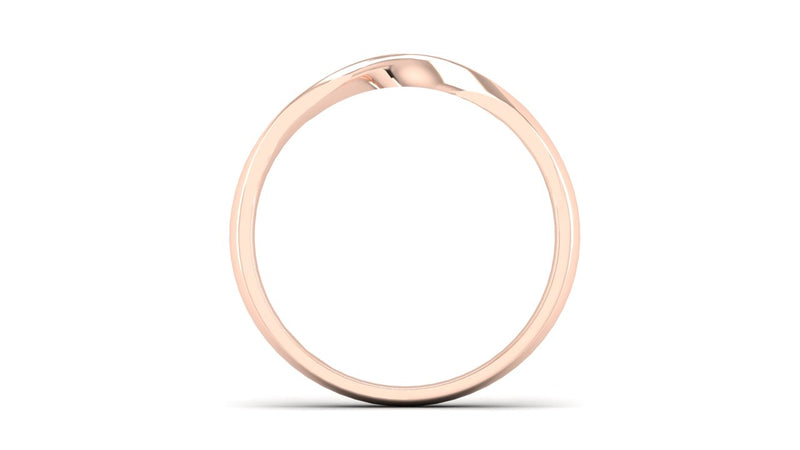 Fairtrade 9ct Rose Gold Twisted Wedding Ring