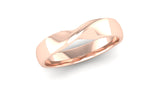 Fairtrade 9ct Rose Gold Twisted Wedding Ring