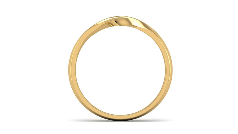 Fairtrade 9ct Yellow Gold Twisted Wedding Ring - Jeweller's Loupe