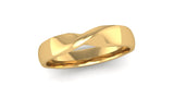 Fairtrade 9ct Yellow Gold Twisted Wedding Ring - Jeweller's Loupe