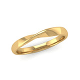 Fairtrade Yellow Gold Twisted Wedding Ring - Jeweller's Loupe
