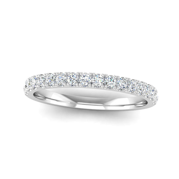 Half-Set Diamond Wedding Ring, Jeweller's Loupe