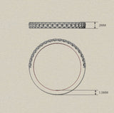Ethically Sourced Platinum Half-Set Lab Grown Diamond Wedding Ring