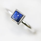 Ethically-sourced Platinum TRUST Labradorite Stacking Ring - Jeweller's Loupe