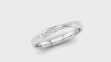 Ethically-sourced Platinum Diamond Twist Wedding Ring