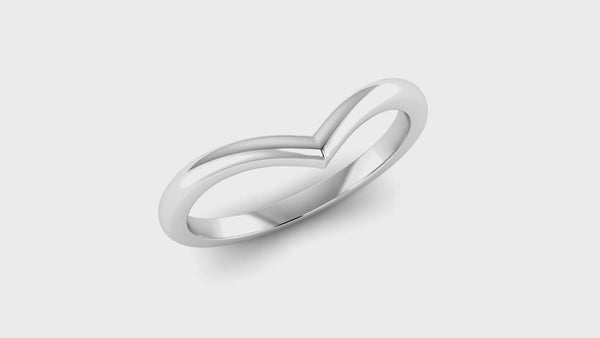 Ethically-sourced Platinum Wishbone Ring, Jeweller's Loupe