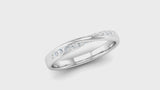 Fairtrade White Gold Diamond Twist Eternity Ring