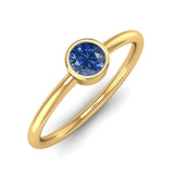 Fairtrade Yellow Gold Solitaire Tanzanite December Birthstone Ring, Jeweller's Loupe, Jeweller's Loupe