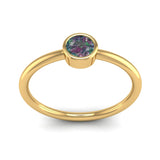 Fairtrade Yellow Gold Solitaire Alexandrite June Birthstone Ring