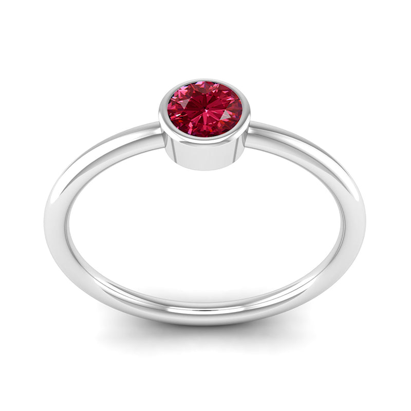 Amazon.com: Angara Natural Ruby Solitaire Ring for Women, Girls in 14K  White Gold (Grade-A | Size-5x3mm) | July Birthstone Jewelry Gift for Her |  Birthday | Wedding | Anniversary | Engagement: Clothing,