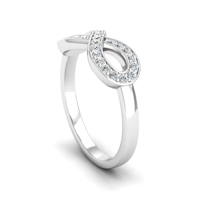 Diamond Set Infinity Symbol Ring - Jeweller's Loupe