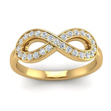 Diamond Set Infinity Symbol Ring - Jeweller's Loupe