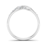 Fairtrade White Gold Diamond Twist Eternity Ring