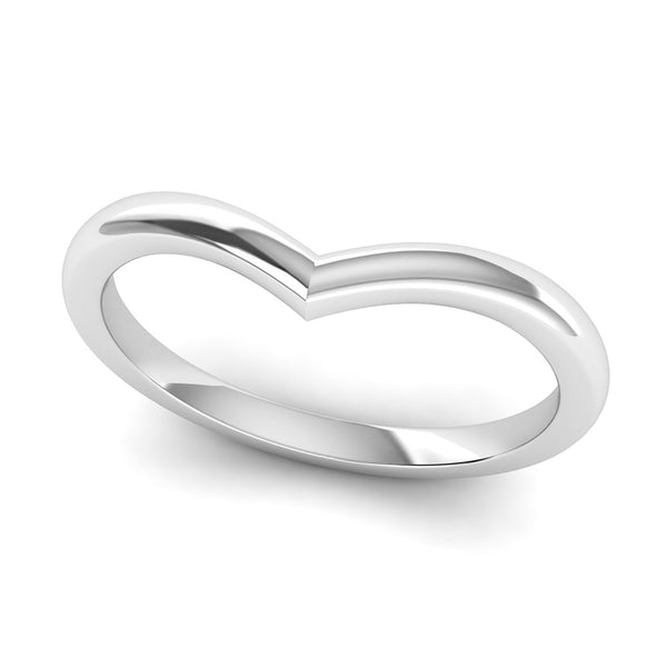 Ethically-sourced Platinum Wishbone Ring, Jeweller's Loupe