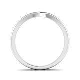 Fairtrade White Gold Wishbone Ring, Jeweller's Loupe