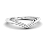 Fairtrade White Gold Wishbone Ring, Jeweller's Loupe