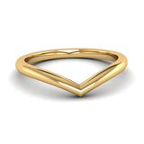 Fairtrade Yellow Gold Wishbone Ring, Jeweller's Loupe