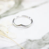 Ethically Sourced Platinum Wishbone Ring