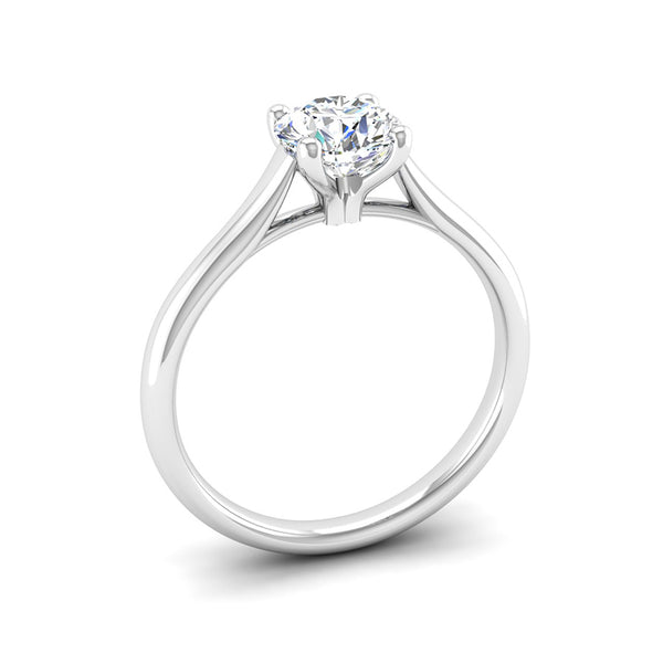 Solitaire Lab Created Diamond Engagement Ring, Jeweller's Loupe
