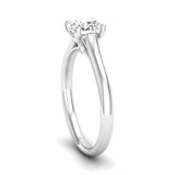 Solitaire Lab Created Diamond Engagement Ring, Jeweller's Loupe