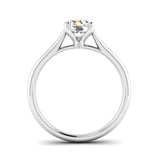 Solitaire Lab Created Diamond Engagement Ring, Jeweller's Loupe