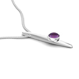Fairtrade Silver Small HOPE Pendant with Amethyst - Jeweller's Loupe