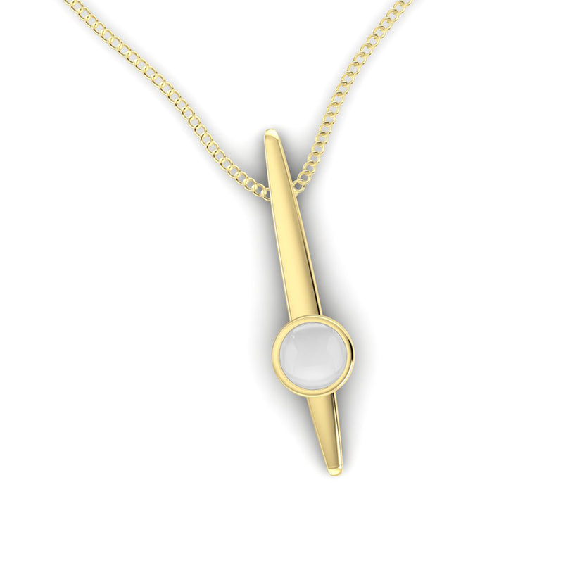 Fairtrade Gold Small HOPE Pendant with Crystal Quartz - Jeweller's Loupe